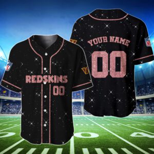 Washington Redskins NFL Baseball Jersey Shirt 2024 Custom Name BTL1078