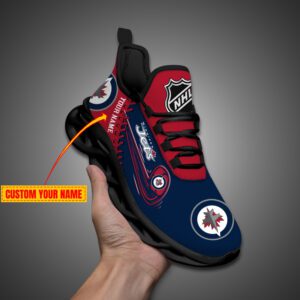 Winnipeg Jets NHL 2024 Max Soul Shoes Custom Name Gift For Fans MSW1249
