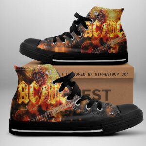 AC/DC High Top Canvas Shoes  GHT1093