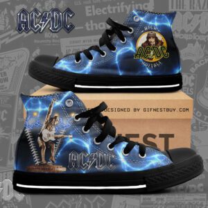 AC/DC High Top Canvas Shoes  GHT1099