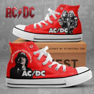 AC/DC High Top Canvas Shoes  GHT1104