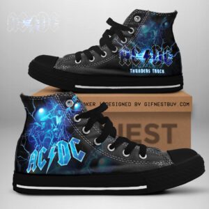 AC/DC High Top Canvas Shoes  GHT1105