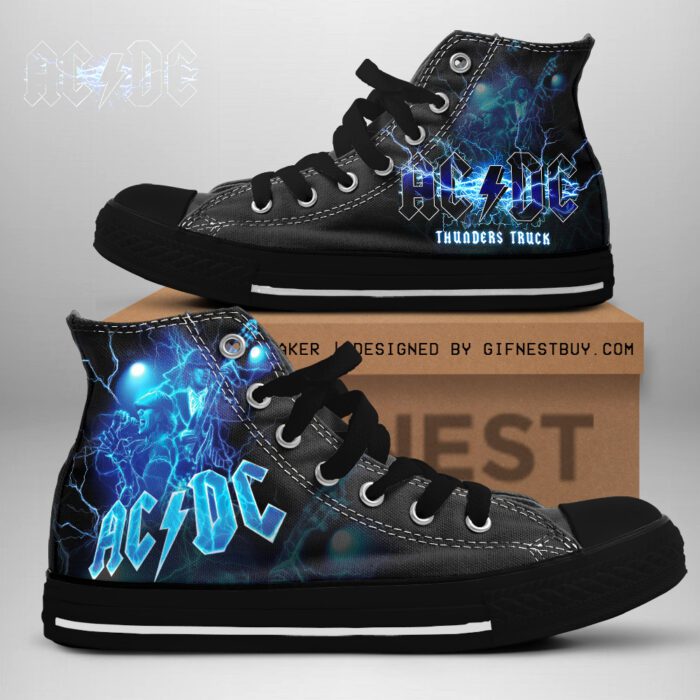 AC/DC High Top Canvas Shoes  GHT1105