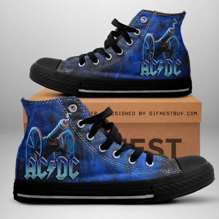 AC/DC High Top Canvas Shoes  GHT1107