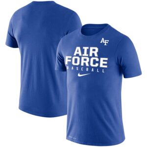 Air Force Falcons Baseball Legend Slim Fit Performance T-Shirt - Royal