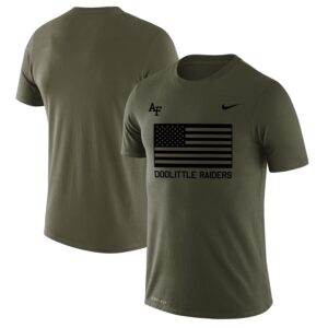 Air Force Falcons Rivalry Flag Legend Performance T-Shirt - Olive