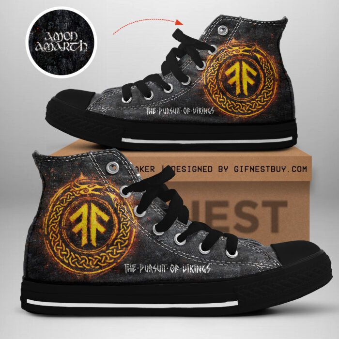 Amon Amarth High Top Canvas Shoes  GHT1090