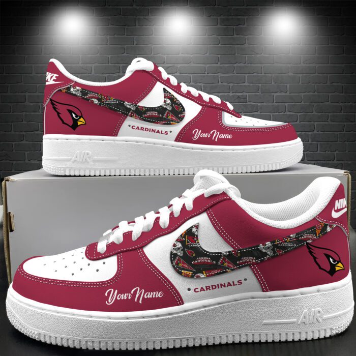 Arizona Cardinals Personalized Air Force 1 Shoes AF1 Limited Sneakers Custom Name WAF10299