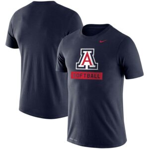 Arizona Wildcats Softball Drop Legend Slim Fit Performance T-Shirt - Navy