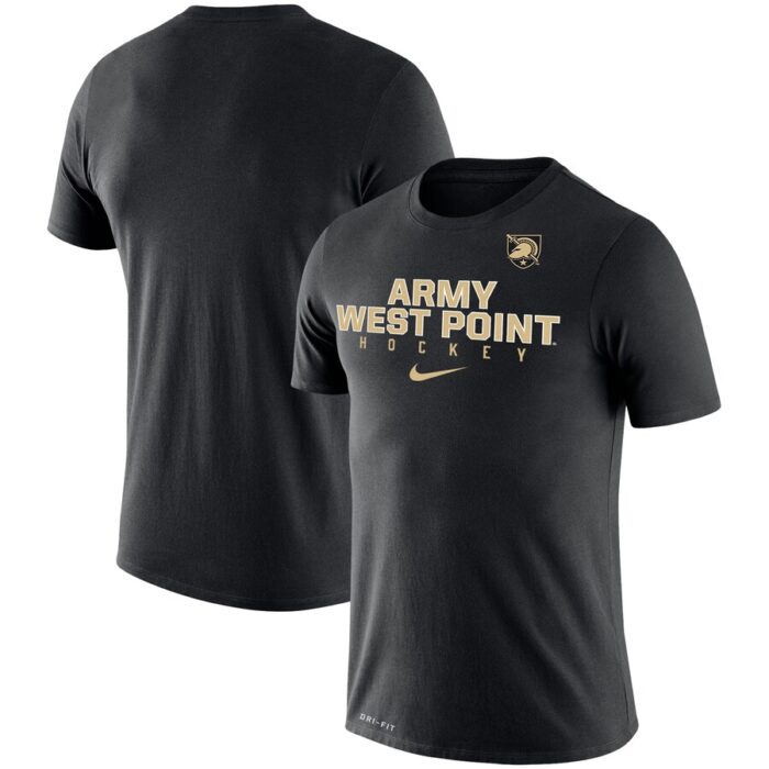 Army Black Knights Team Hockey Legend Slim Fit Performance T-Shirt - Black