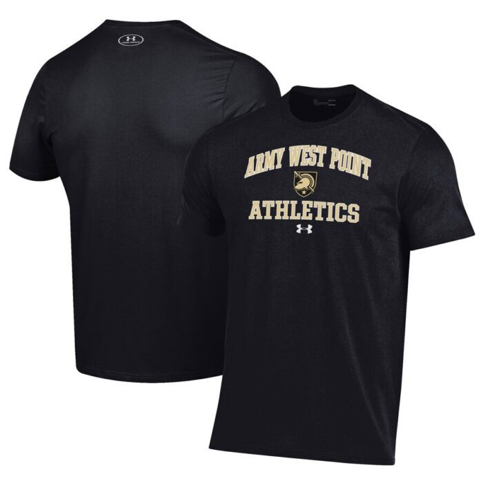 Army Black Knights Under Armour Athletics Performance T-Shirt - Black