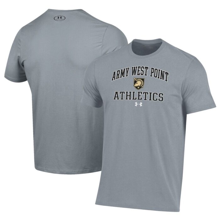 Army Black Knights Under Armour Athletics Performance T-Shirt - Gray