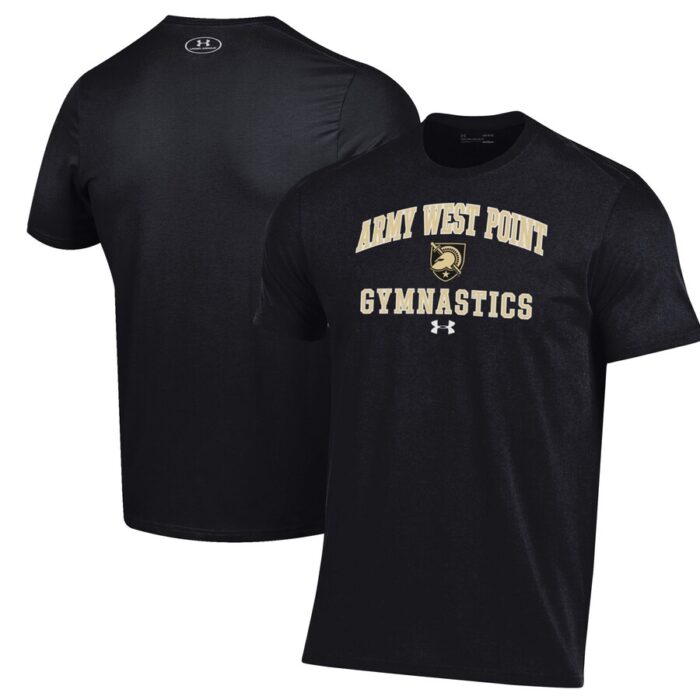 Army Black Knights Under Armour Gymnastics Performance T-Shirt - Black