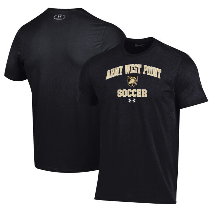 Army Black Knights Under Armour Soccer Arch Over Performance T-Shirt - Black