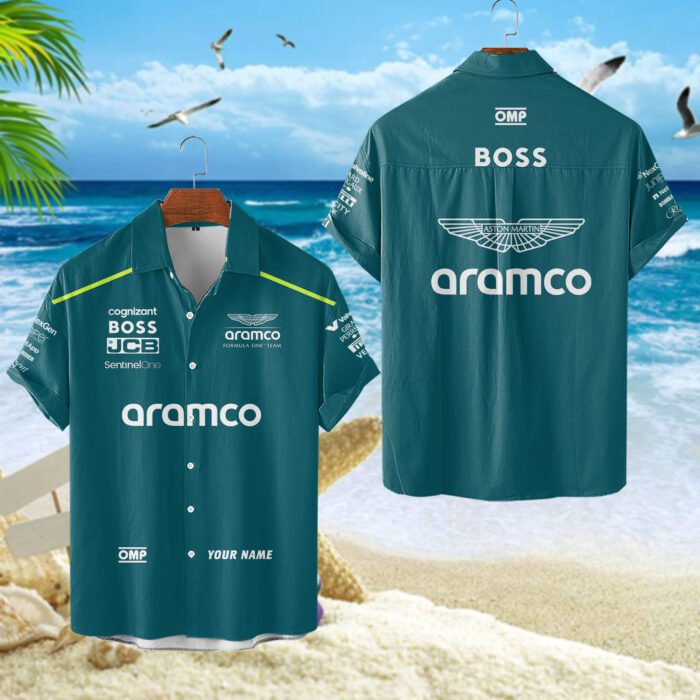 Aston Martin Cognizant F1 Team  Hawaii Shirt Summer Shirt