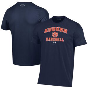 Auburn Tigers Under Armour Baseball Performance T-Shirt - Navy