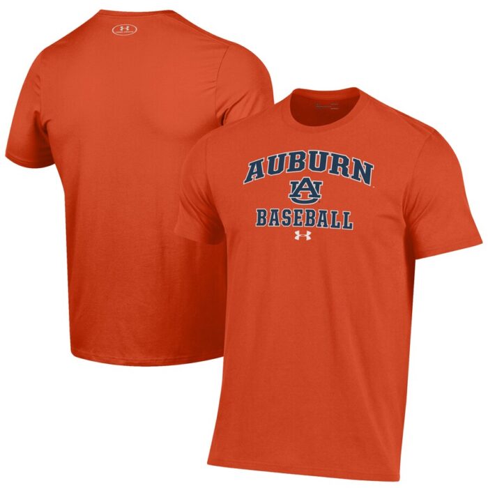 Auburn Tigers Under Armour Baseball Performance T-Shirt - Orange