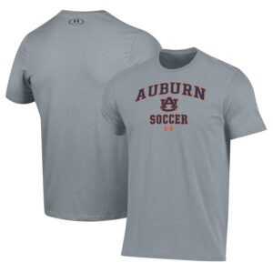 Auburn Tigers Under Armour Soccer Arch Over Performance T-Shirt - Gray