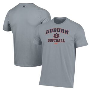 Auburn Tigers Under Armour Softball Performance T-Shirt - Gray