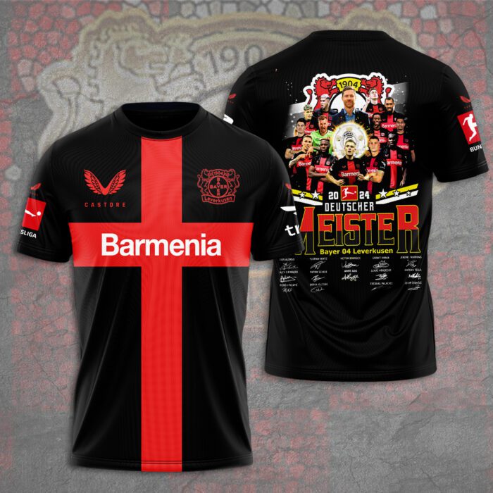 Bayer Leverkusen 3D Champion 2024 Unisex Shirt For Fans TSM1042