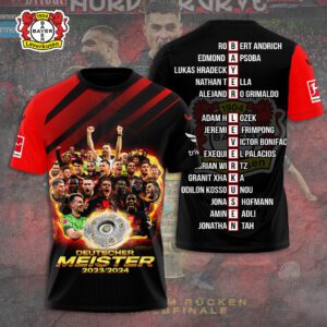 Bayer Leverkusen 3D Champion 2024 Unisex Shirt For Fans TSM1045