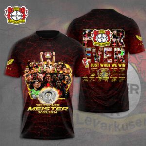 Bayer Leverkusen 3D Champion 2024 Unisex Shirt For Fans TSM1053