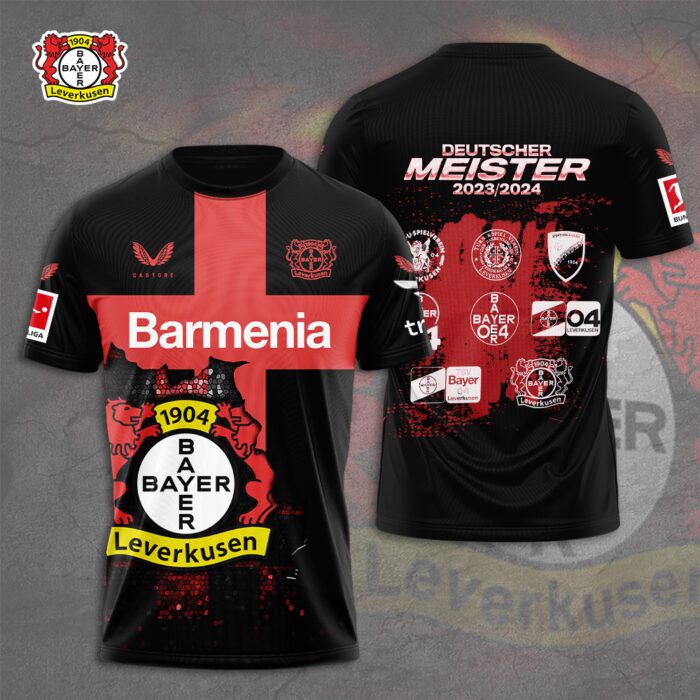 Bayer Leverkusen 3D Champion 2024 Unisex Shirt For Fans TSM1055