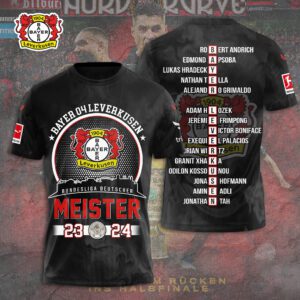 Bayer Leverkusen 3D Champion 2024 Unisex Shirt For Fans TSM1059