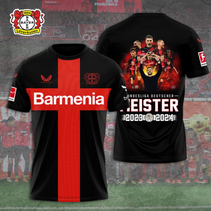 Bayer Leverkusen 3D Champion 2024 Unisex Shirt For Fans TSM1060