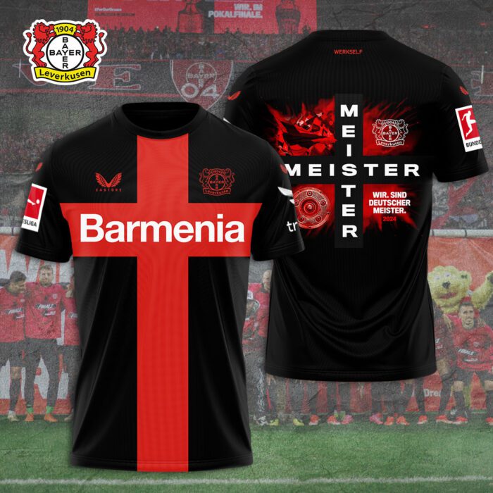 Bayer Leverkusen 3D Champion 2024 Unisex Shirt For Fans TSM1066