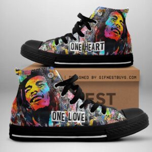 Bob Marley High Top Canvas Shoes  GHT1051