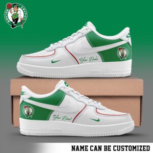 Boston Celtics NBA Personalized AF1 Sneakers Limited 2024 Collection