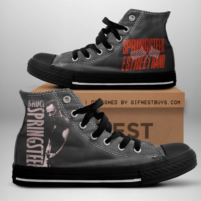 Bruce Springsteen High Top Canvas Shoes  GHT1048
