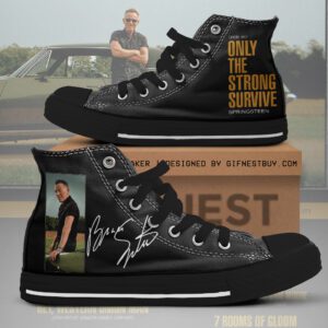 Bruce Springsteen High Top Canvas Shoes  GHT1152