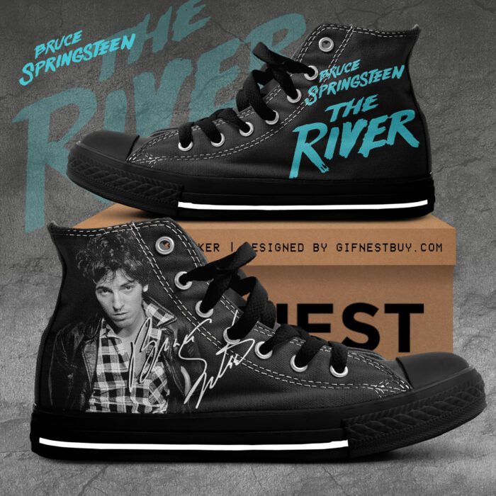 Bruce Springsteen High Top Canvas Shoes  GHT1153