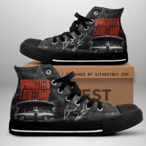 Bruce Springsteen High Top Canvas Shoes  GHT1160