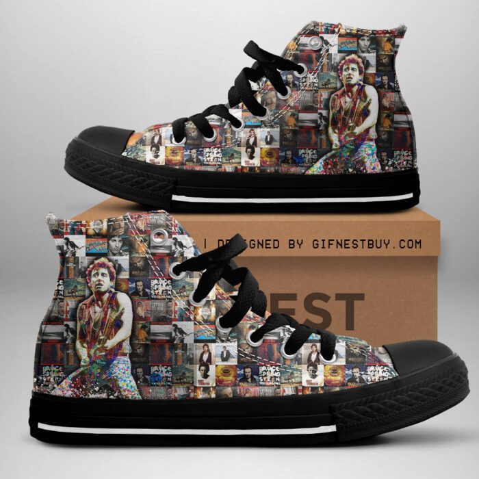 Bruce Springsteen High Top Canvas Shoes  GHT1167