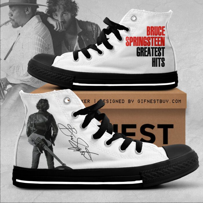 Bruce Springsteen High Top Canvas Shoes  GHT1169