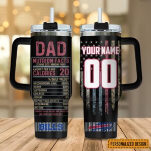 Buffalo Bills NFL Best Dad Ever Personalized Stanley Tumbler 40Oz