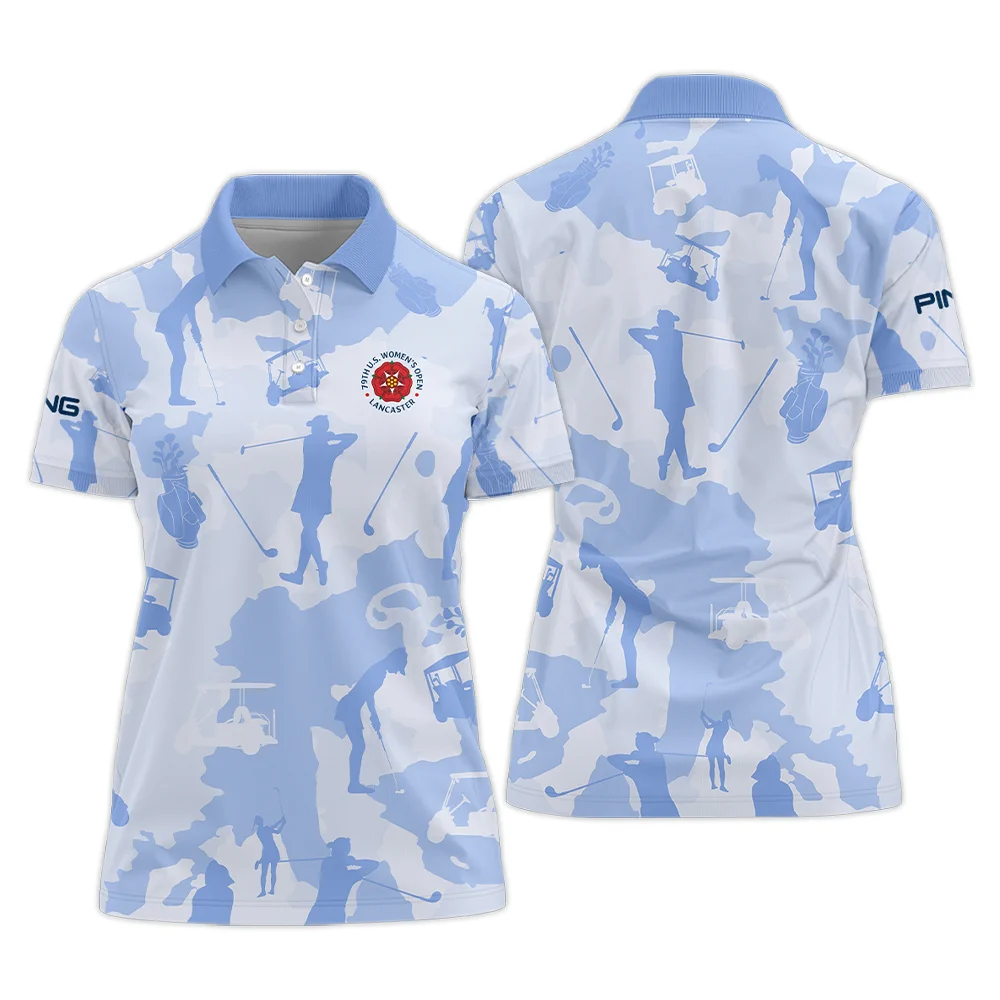Camo Blue Color 79th U.S. Women's Open Lancaster Ping Polo Shirt Golf Sport Polo Shirt