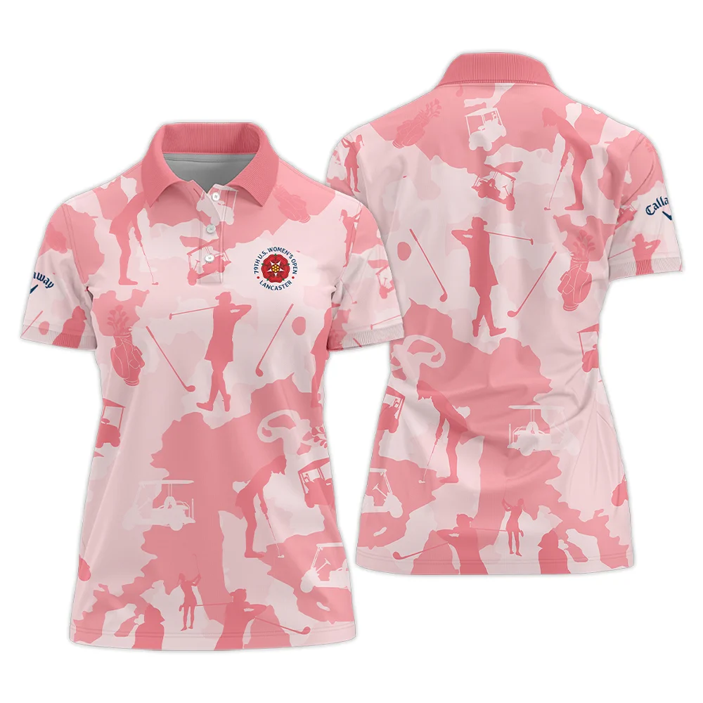 Camo Pink Color 79th U.S. Women's Open Lancaster Callaway Polo Shirt Golf Sport Polo Shirt