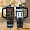Carolina Panthers NFL Best Dad Ever Personalized Stanley Tumbler 40Oz