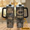 Chicago Bears NFL Best Bucking Dad Personalized Stanley Tumbler 40Oz