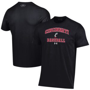 Cincinnati Bearcats Under Armour Baseball Performance T-Shirt - Black