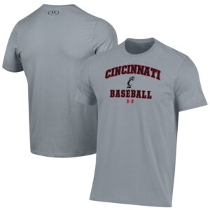 Cincinnati Bearcats Under Armour Baseball Performance T-Shirt - Gray