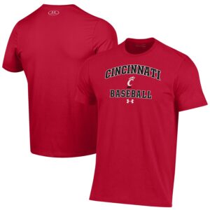 Cincinnati Bearcats Under Armour Baseball Performance T-Shirt - Red