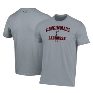 Cincinnati Bearcats Under Armour Lacrosse Arch Over Performance T-Shirt - Gray