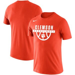 Clemson Tigers Basketball Drop Legend Performance T-Shirt - Orange