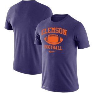 Clemson Tigers Football Legend Performance T-Shirt - Purple