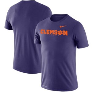 Clemson Tigers Logo Legend Performance T-Shirt - Purple